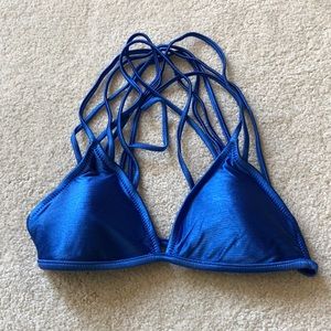 Royal blue bikini top